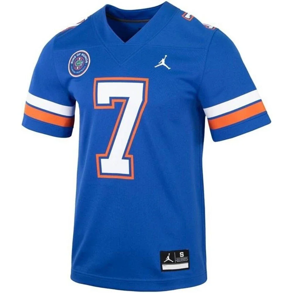 Jordan Florida Gators Jersey Mens Medium Danny Wuerffel 7 Ring Of Honor Football